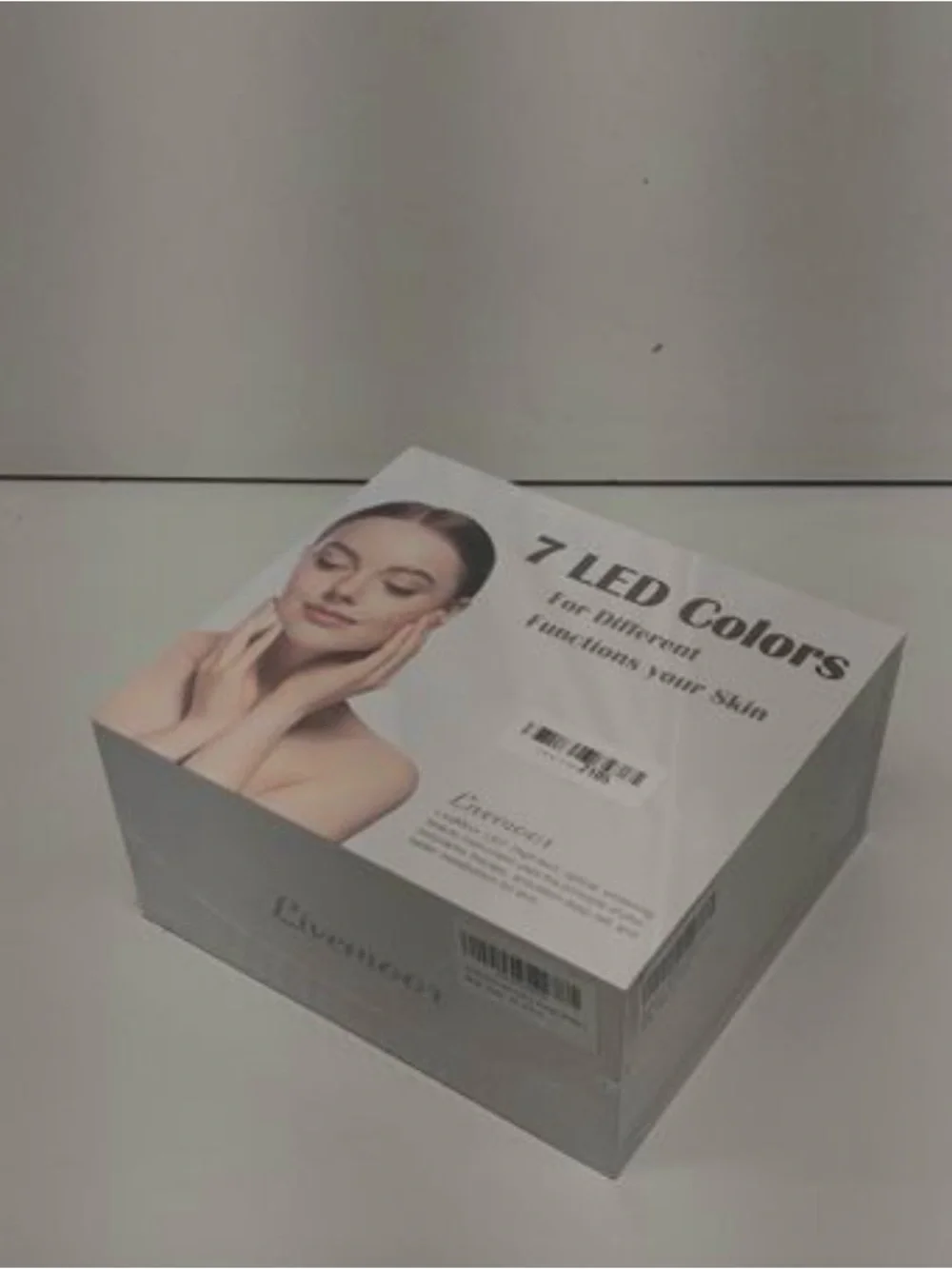 White LED Facial Mask with Pink Accents